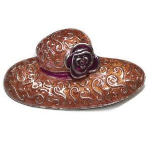 Vintage Liz Claiborne Hat Brooch Pin
